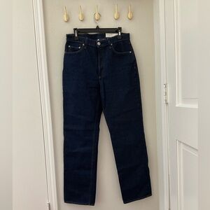 Dark Wash Alex High Rise Straight Jeans From Rag & Bone, Sz 30